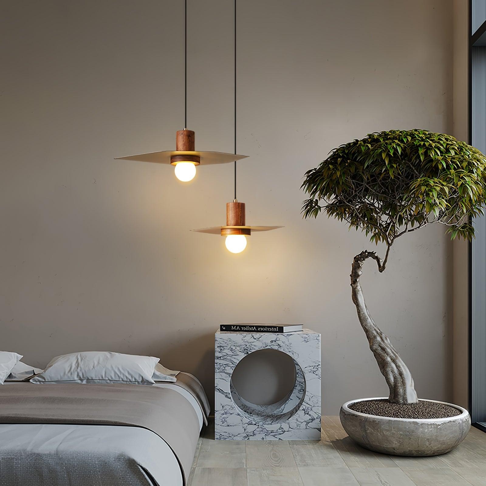 Walnoot Koper Jupiter Hanglamp HL983