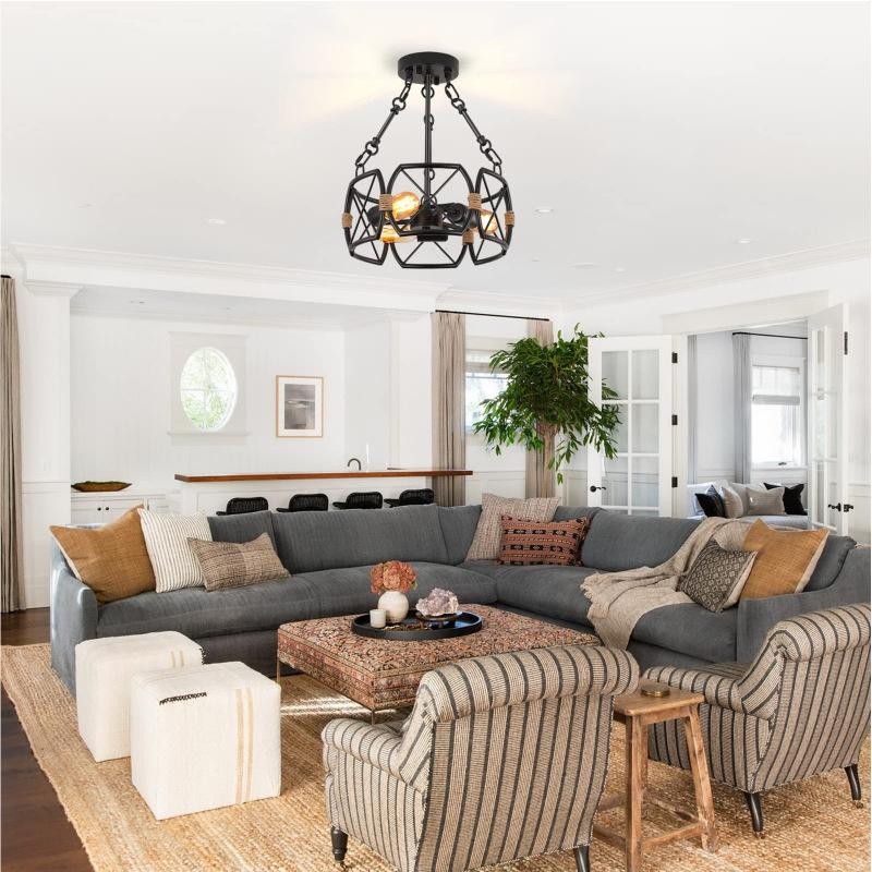 Retro Industriële Stijl Metalen Plafondlamp HL253