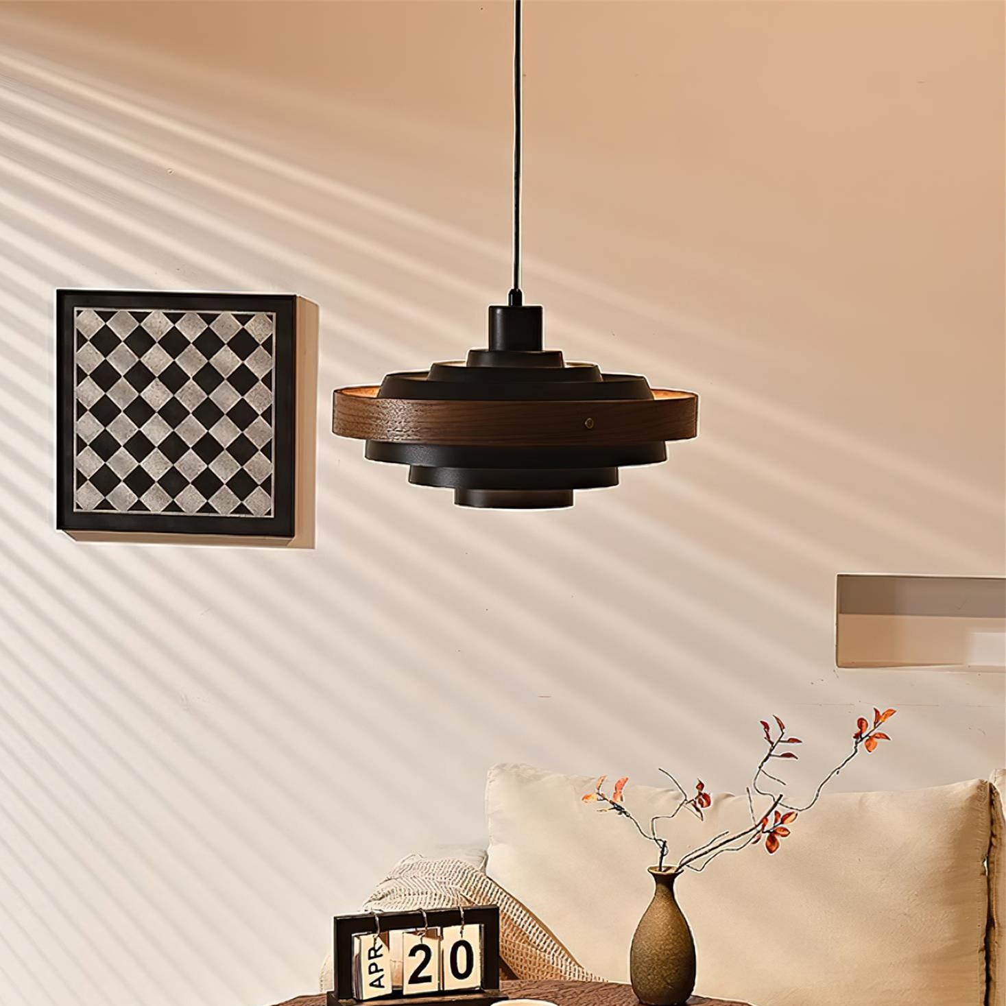 Nordic Multi-Tiered Drum Shade Hanglamp HL412