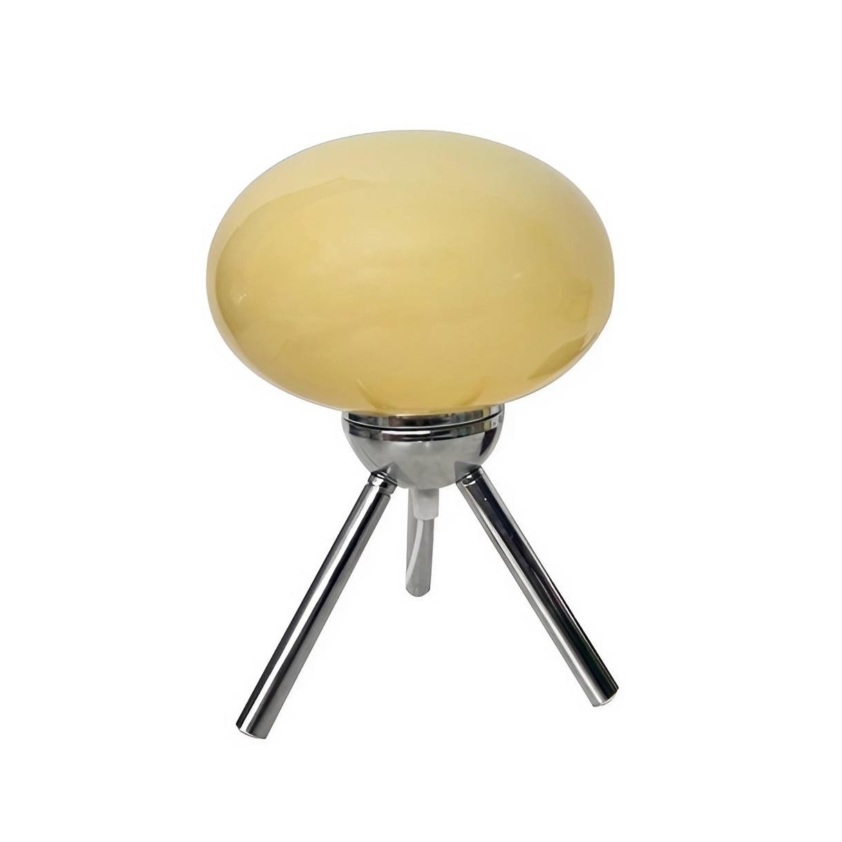 Lollipop moderne Bauhaus glazen driepoot tafellamp HL96