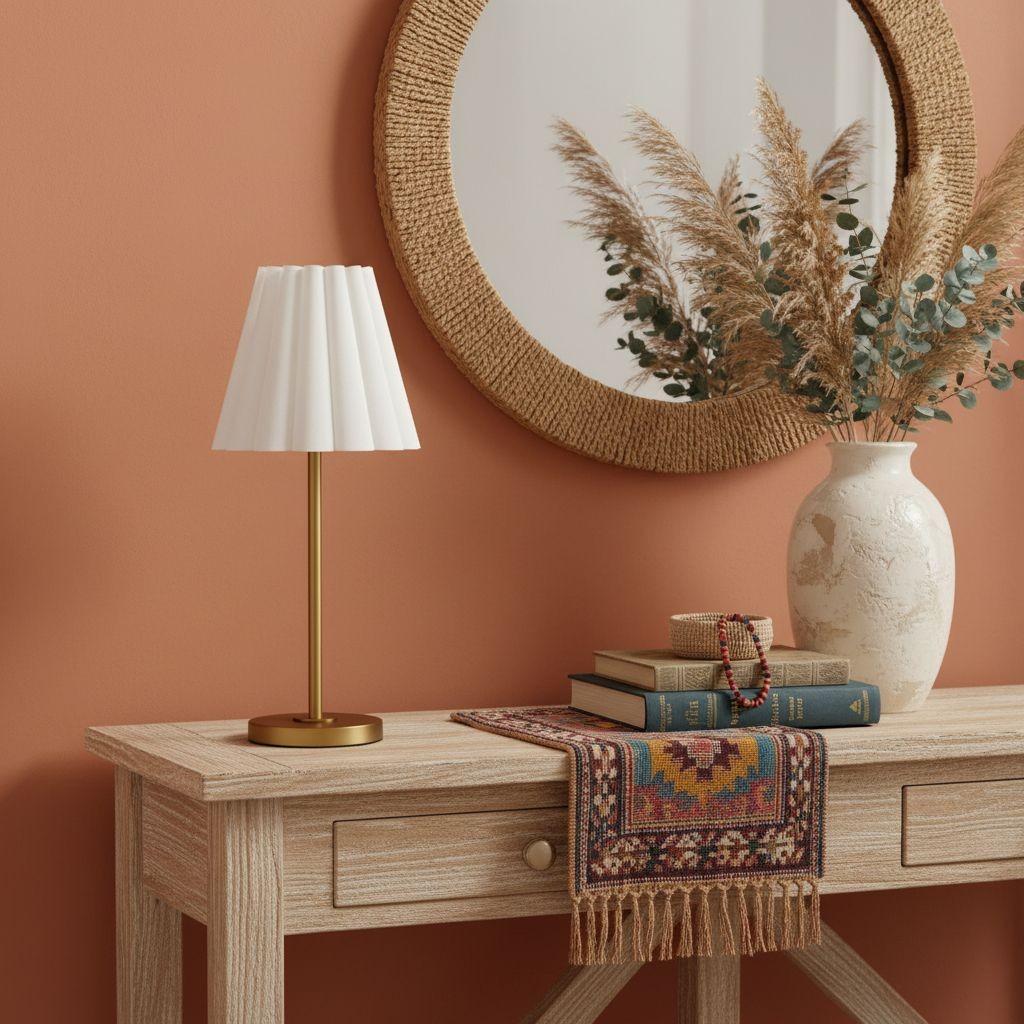 Ruffmeto Transitional Slim Tafellamp - Sculpturale kap voor de woonkamer of slaapkamer HL1851