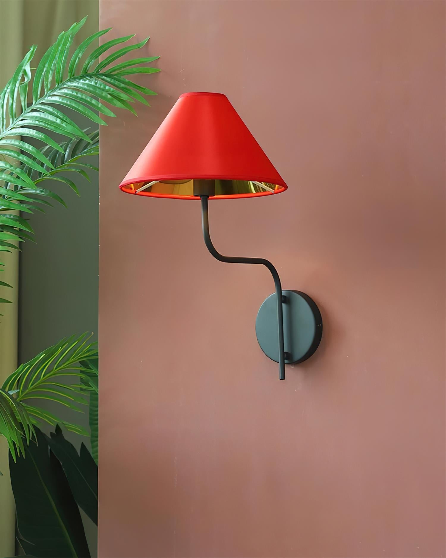 Scharlakenrode wandlamp HL2772