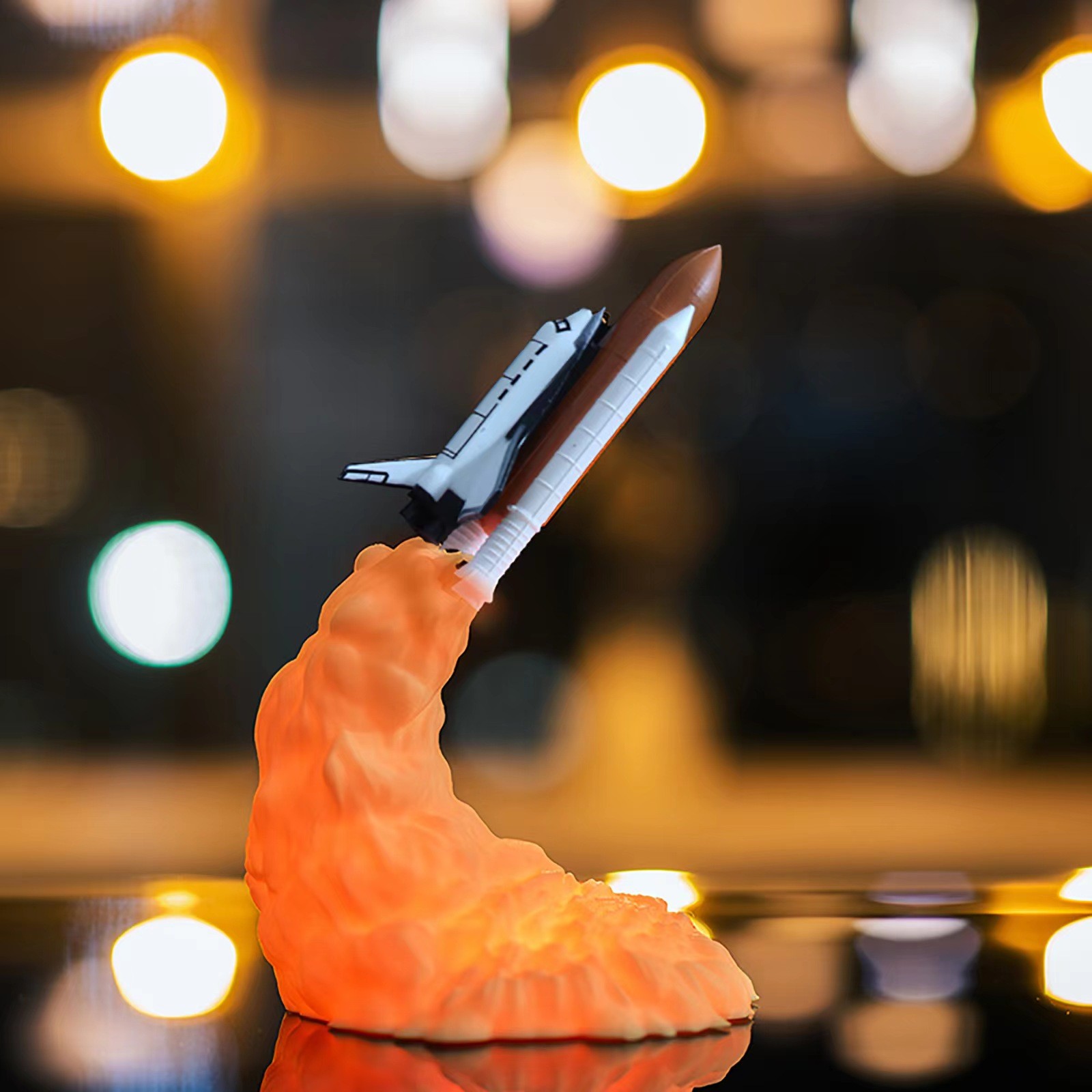 Creatieve 3D-geprinte vliegtuig vuurdraak tafellamp HL336