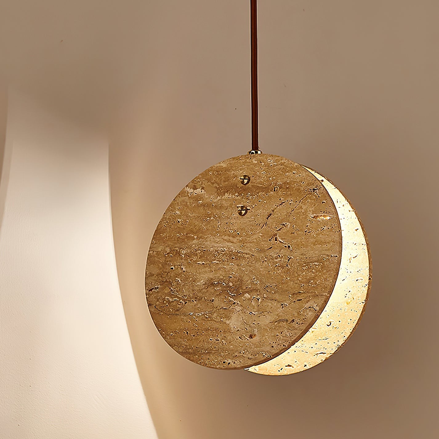 Hanglamp met stenen textuur HL942