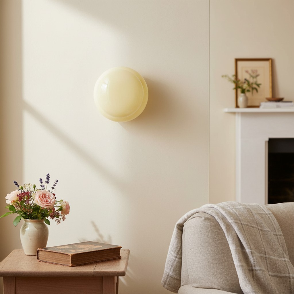 Orra Dubbellaagse Opaalglazen Wandlamp - Moderne Wandlamp voor Slaapkamer en Hal HL1783