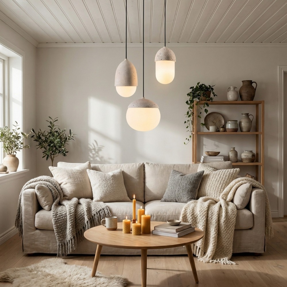 Orbaltis Moderne Orb Cluster Hanglamp - Hanglamp van natuursteen en glas voor woonkamer of keuken HL2448