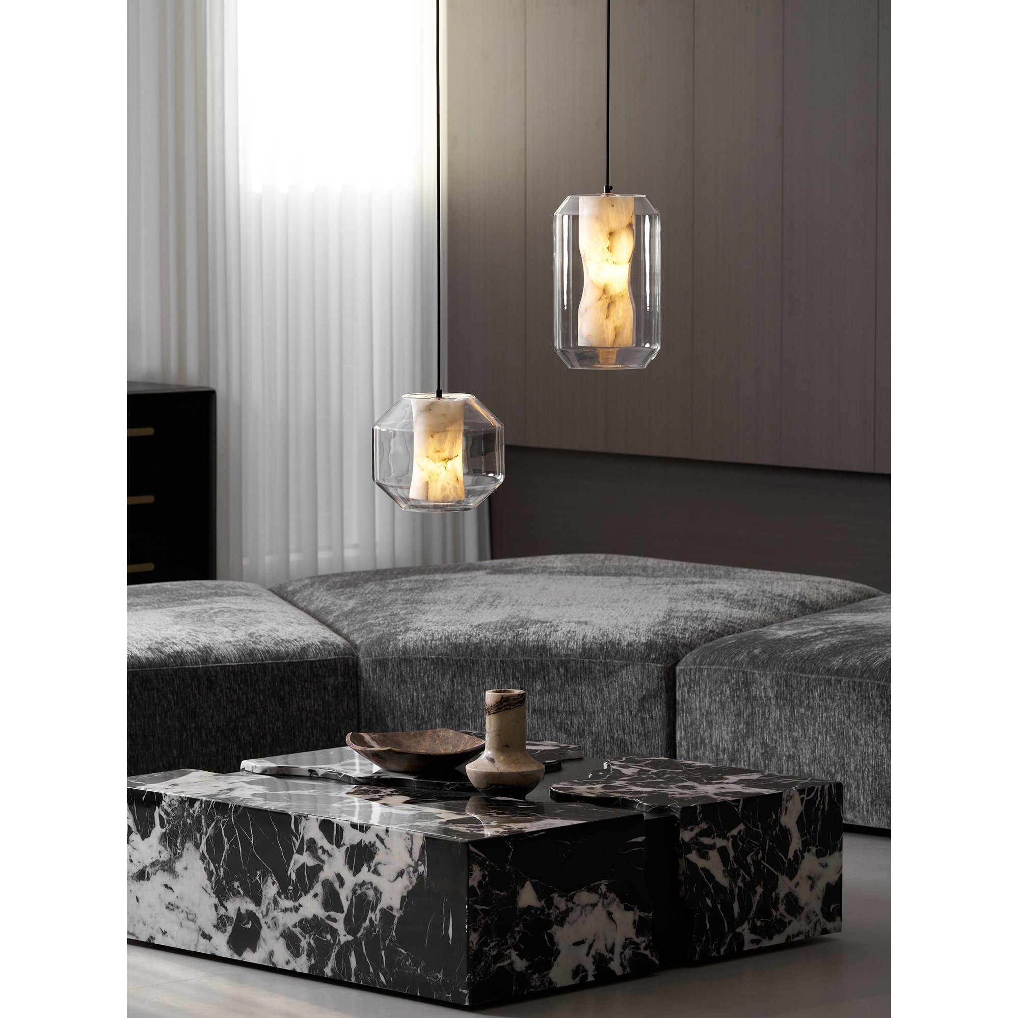 Hanglamp van albastglas HL2997