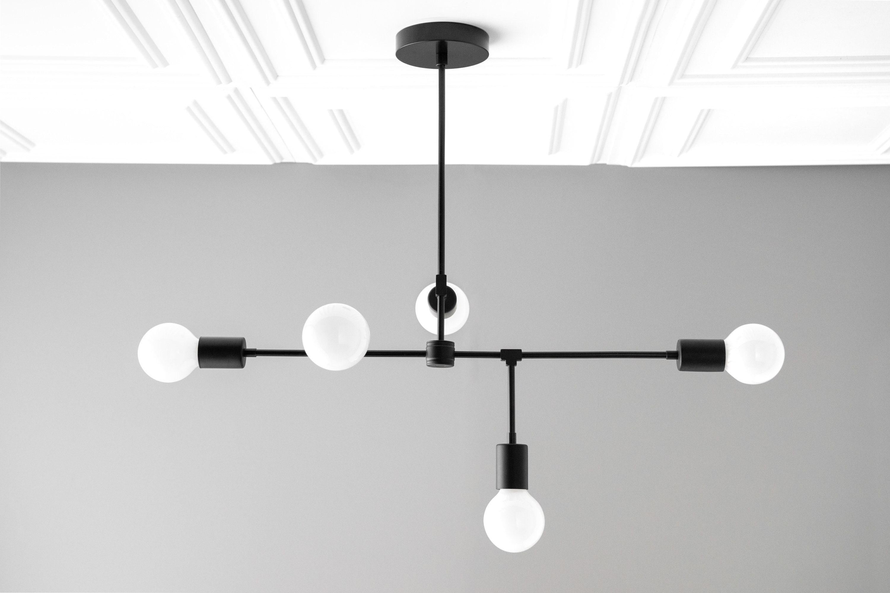Mobilux Line 5-lichts kroonluchter - moderne plafondlamp voor eetkamer HL1717