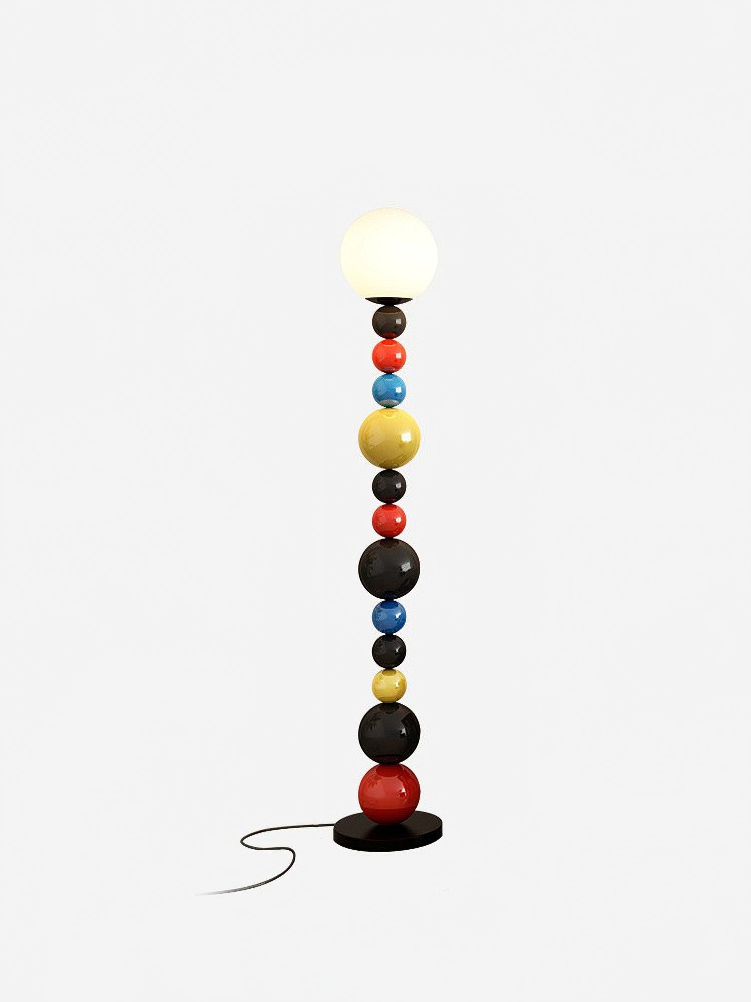 Kleurrijke ronde bol vloerlamp HL485