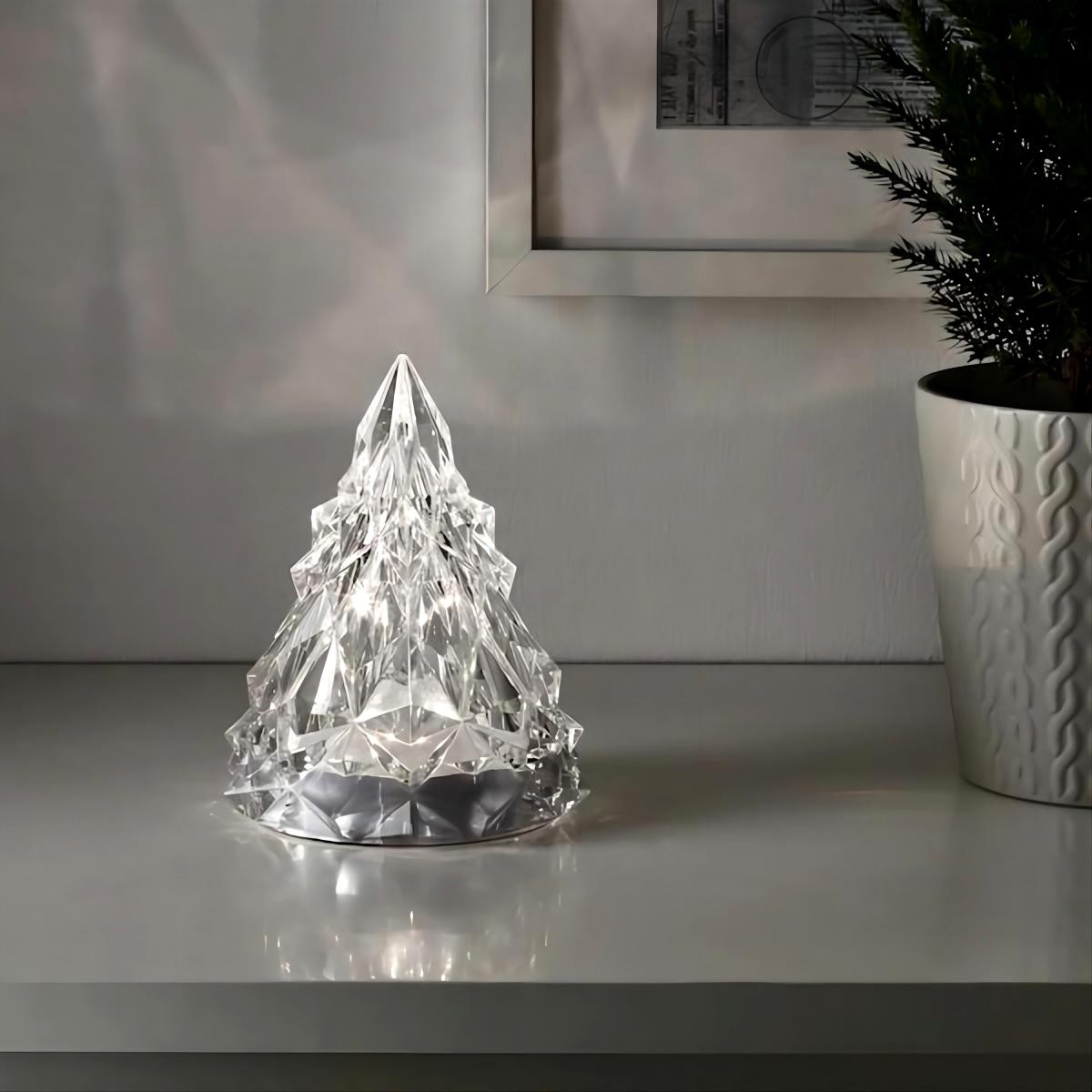 Iceberg Kristal Batterij Tafellamp
