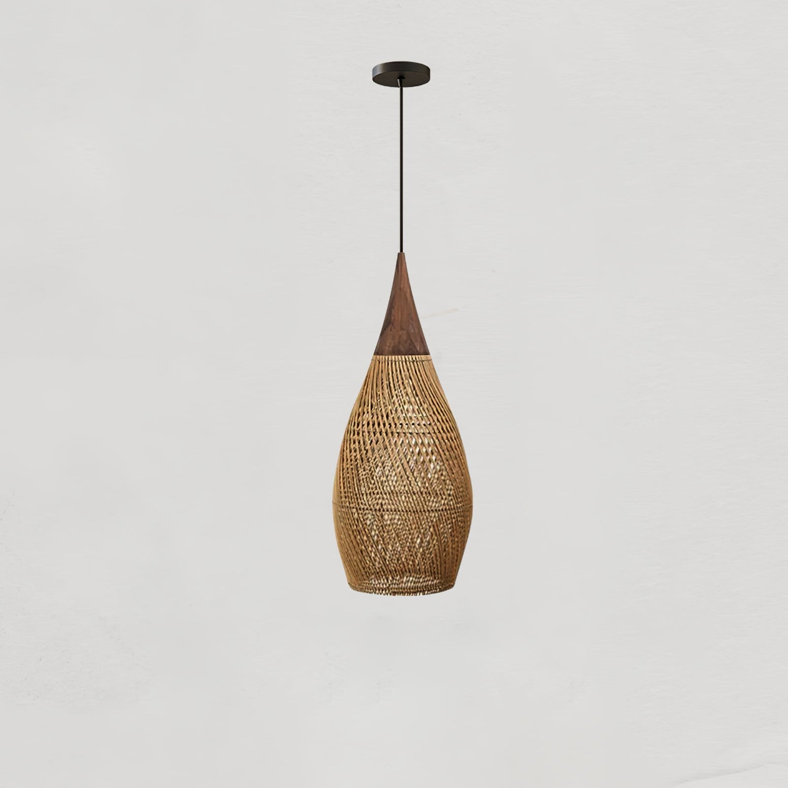 Harp gevlochten rotan hanglamp HL1402