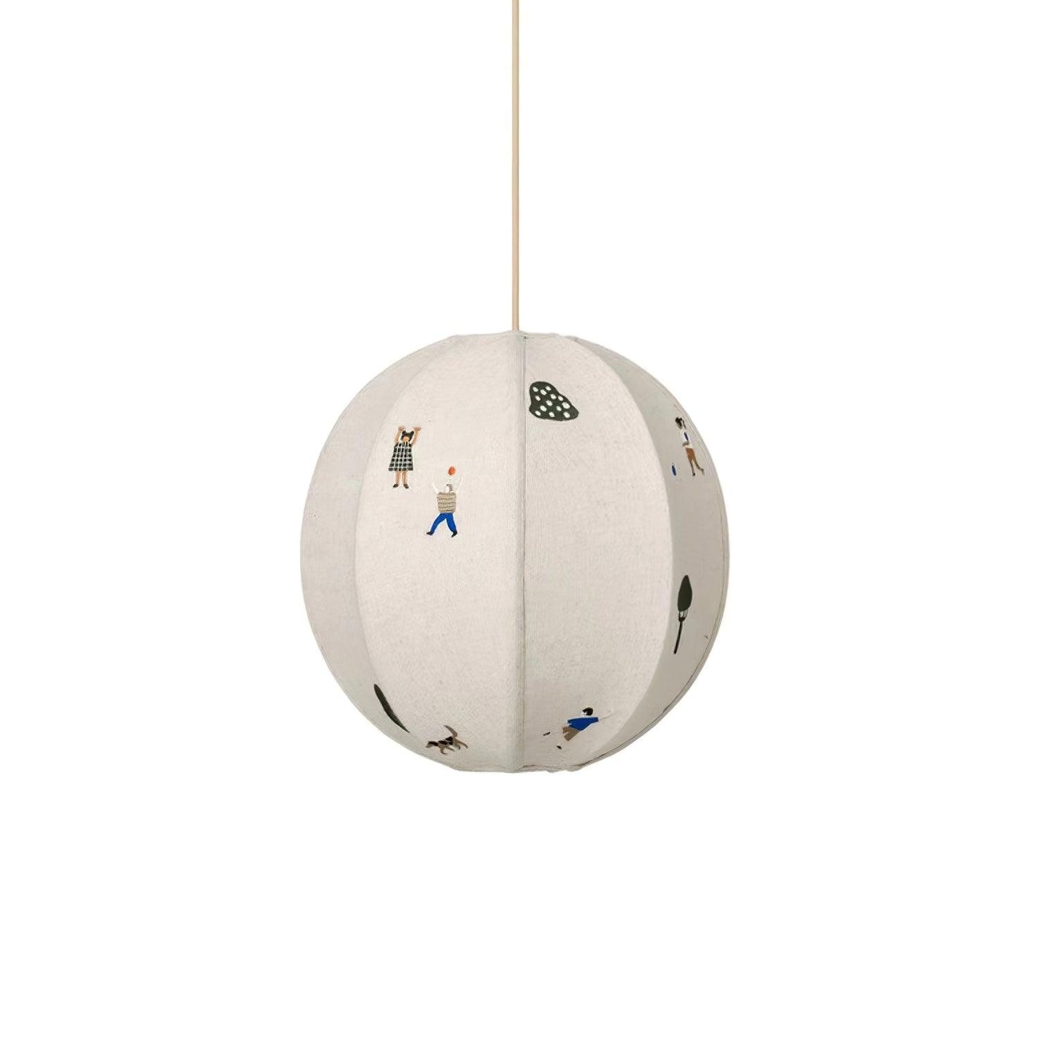Park geborduurde textiel hanglamp HL634