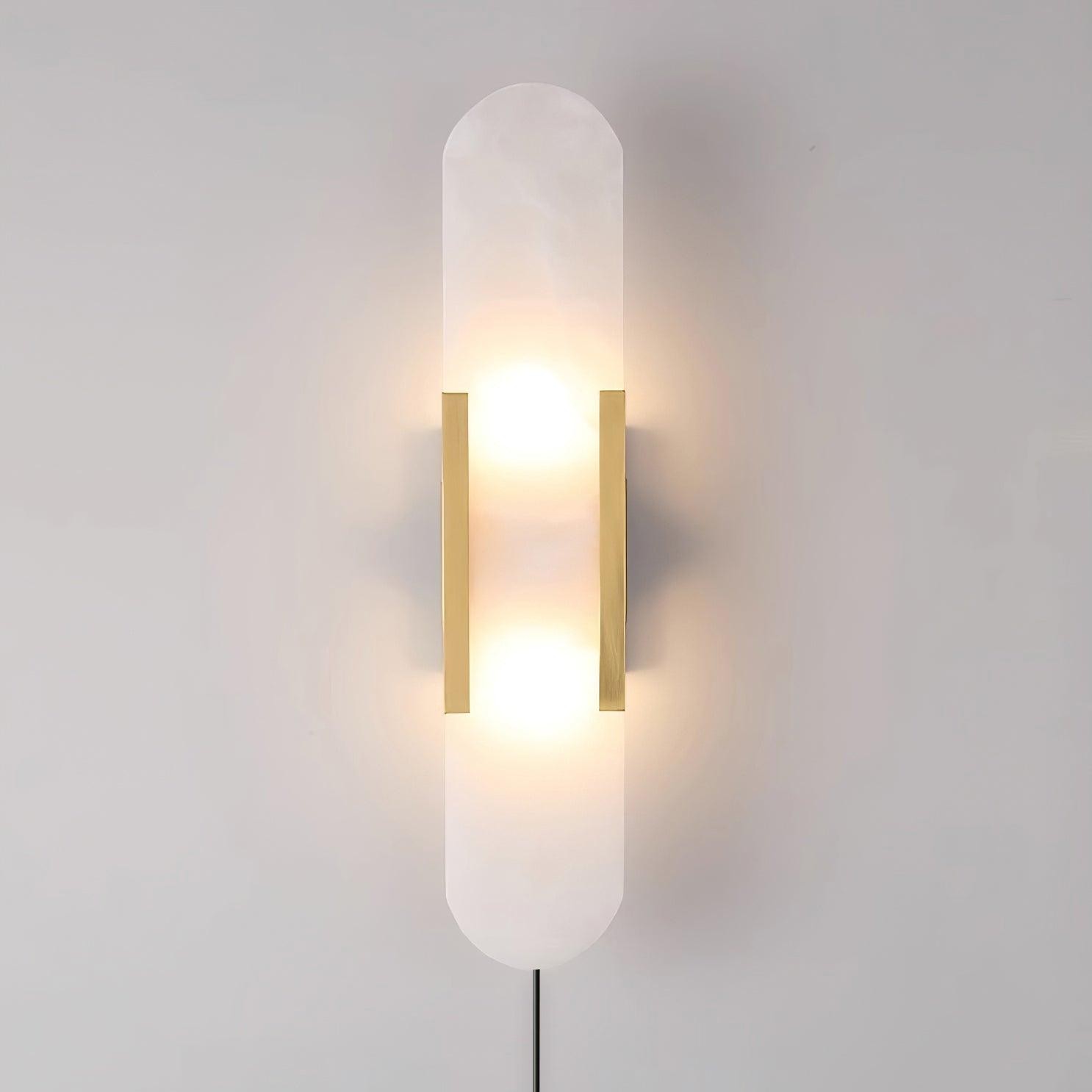 Alabaster Verlengde Plug In Wandlamp HL714