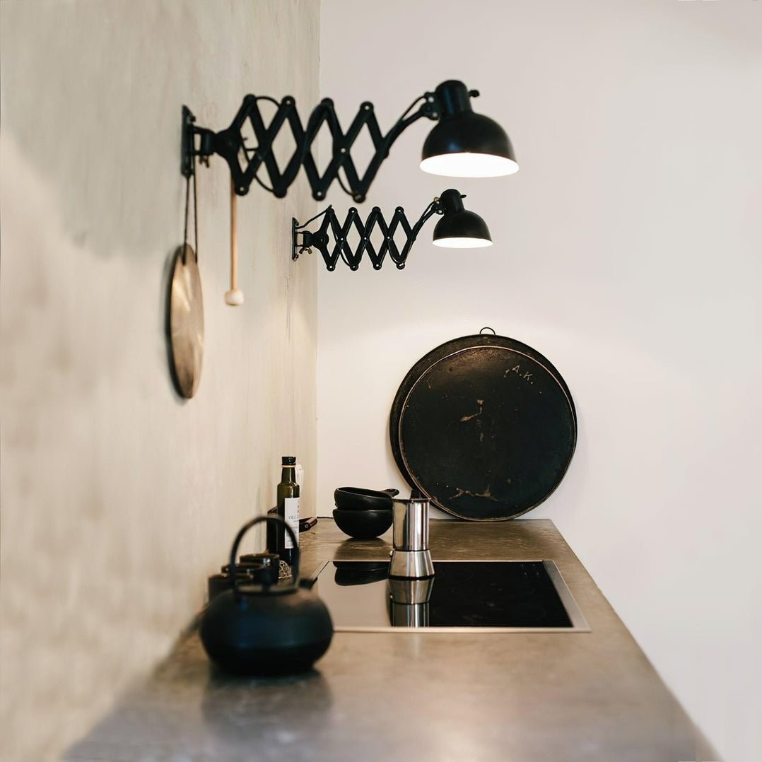 Industriële schaararm verstelbare wandlamp HL1079