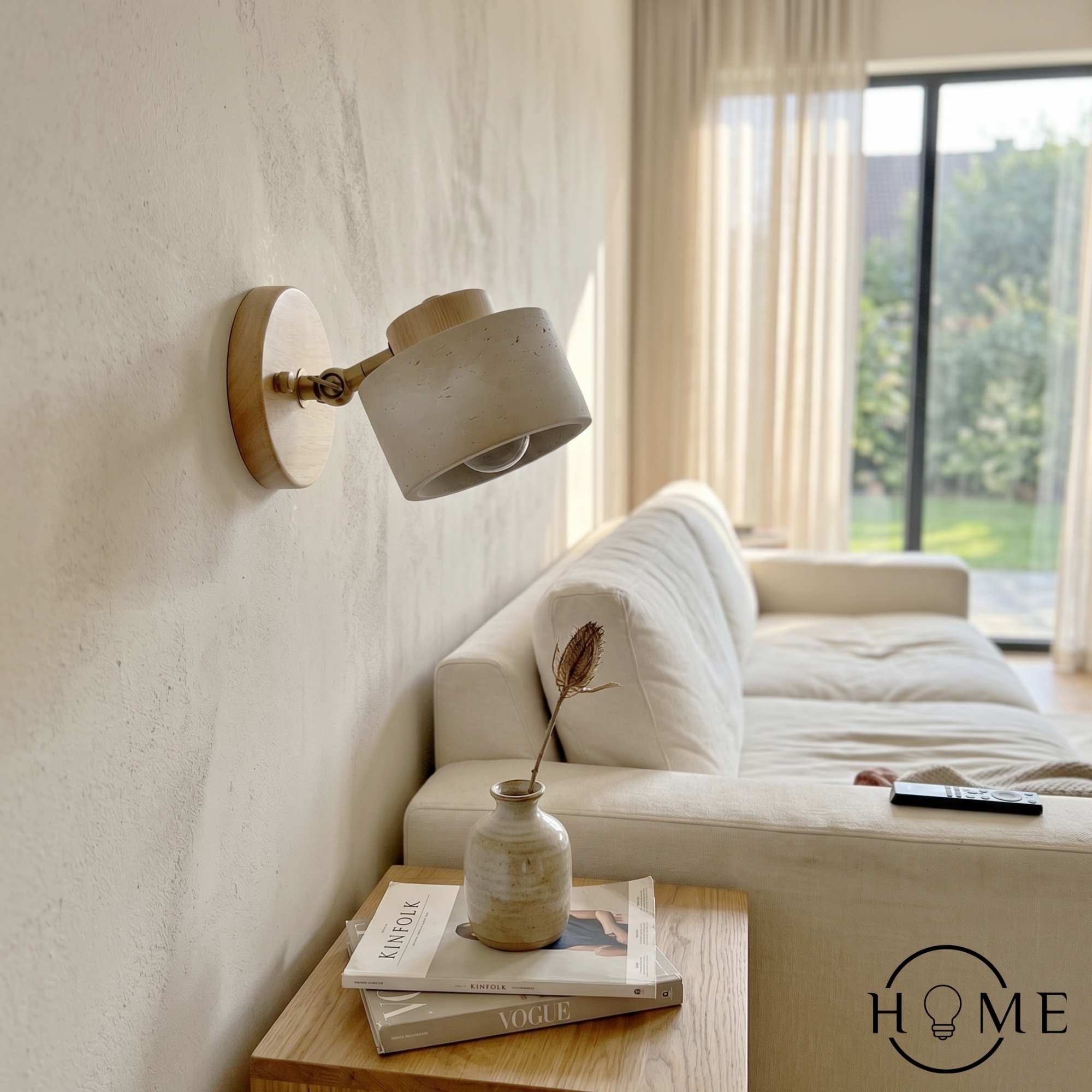 Studie Lezen Minimalistische Travertijn Stenen Wandlamp HL1269