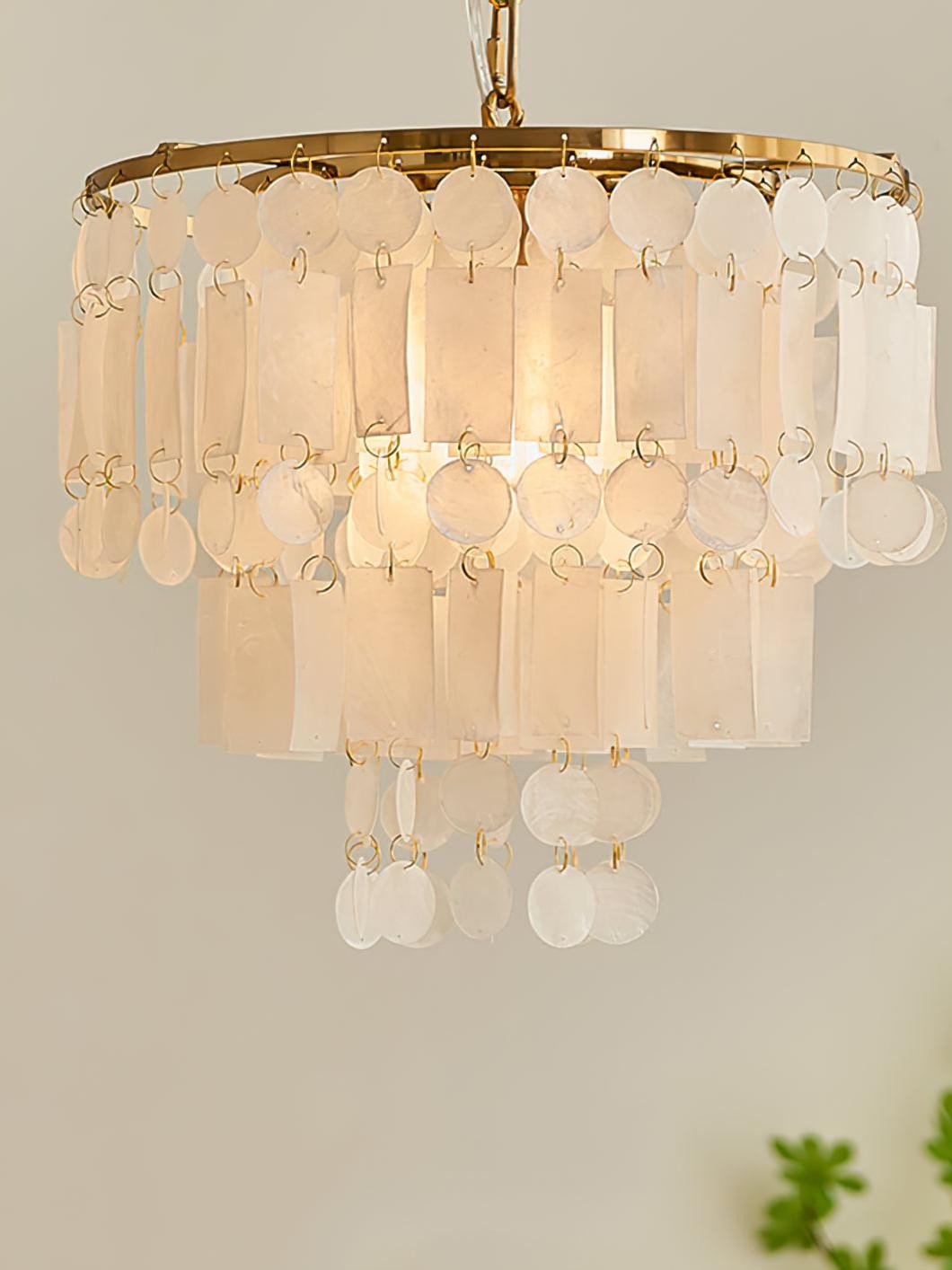 Moderne luxe meerlaagse schelpkroonluchter HL1115