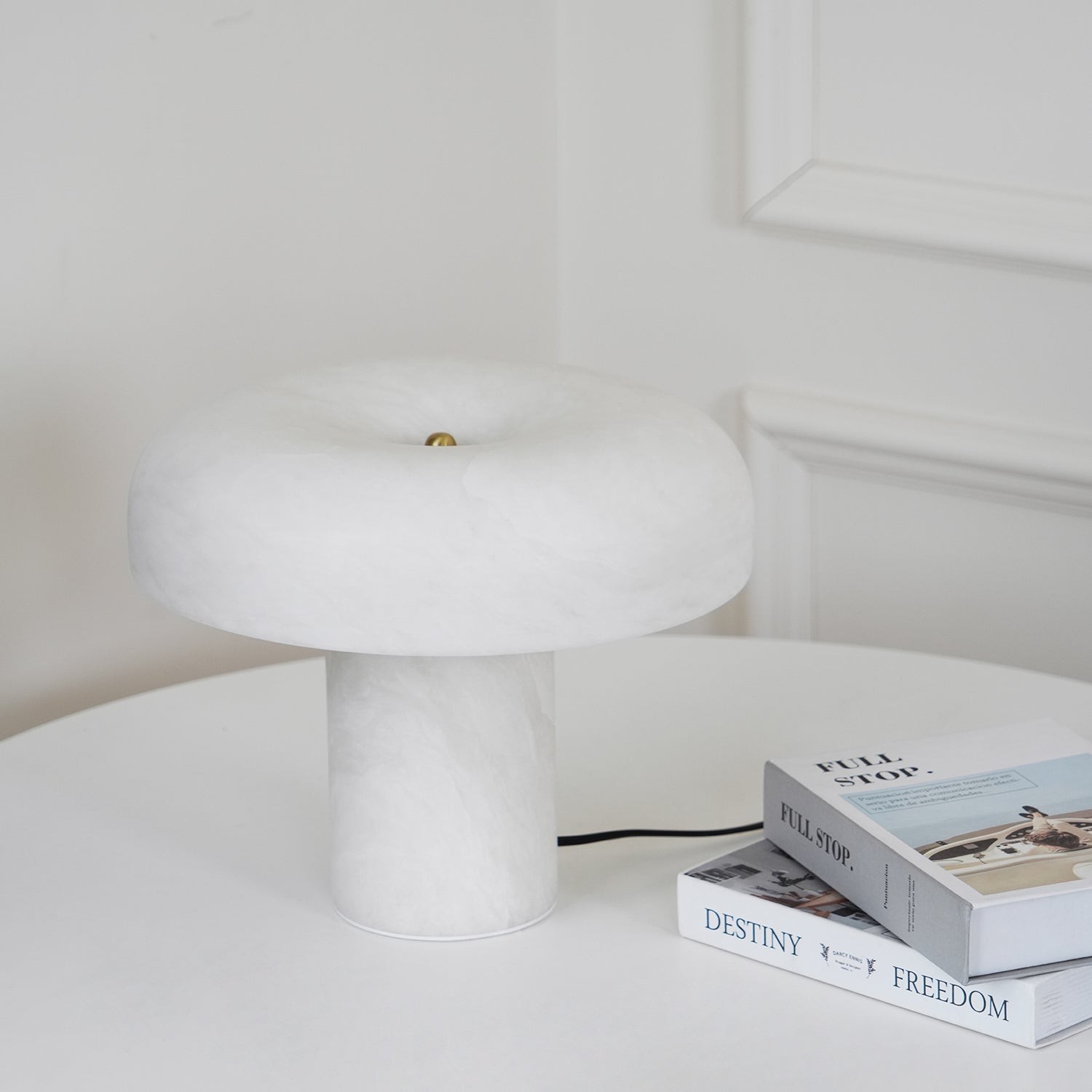 Creatieve minimalistische luxe albasten tafellamp voor slaapkamer HL677