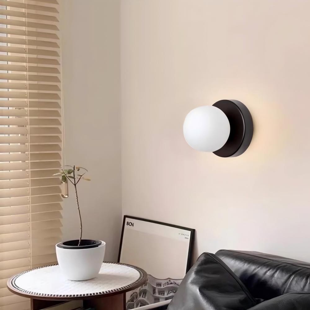 Nordic Globe Opbouw Glazen Wandlamp HL320