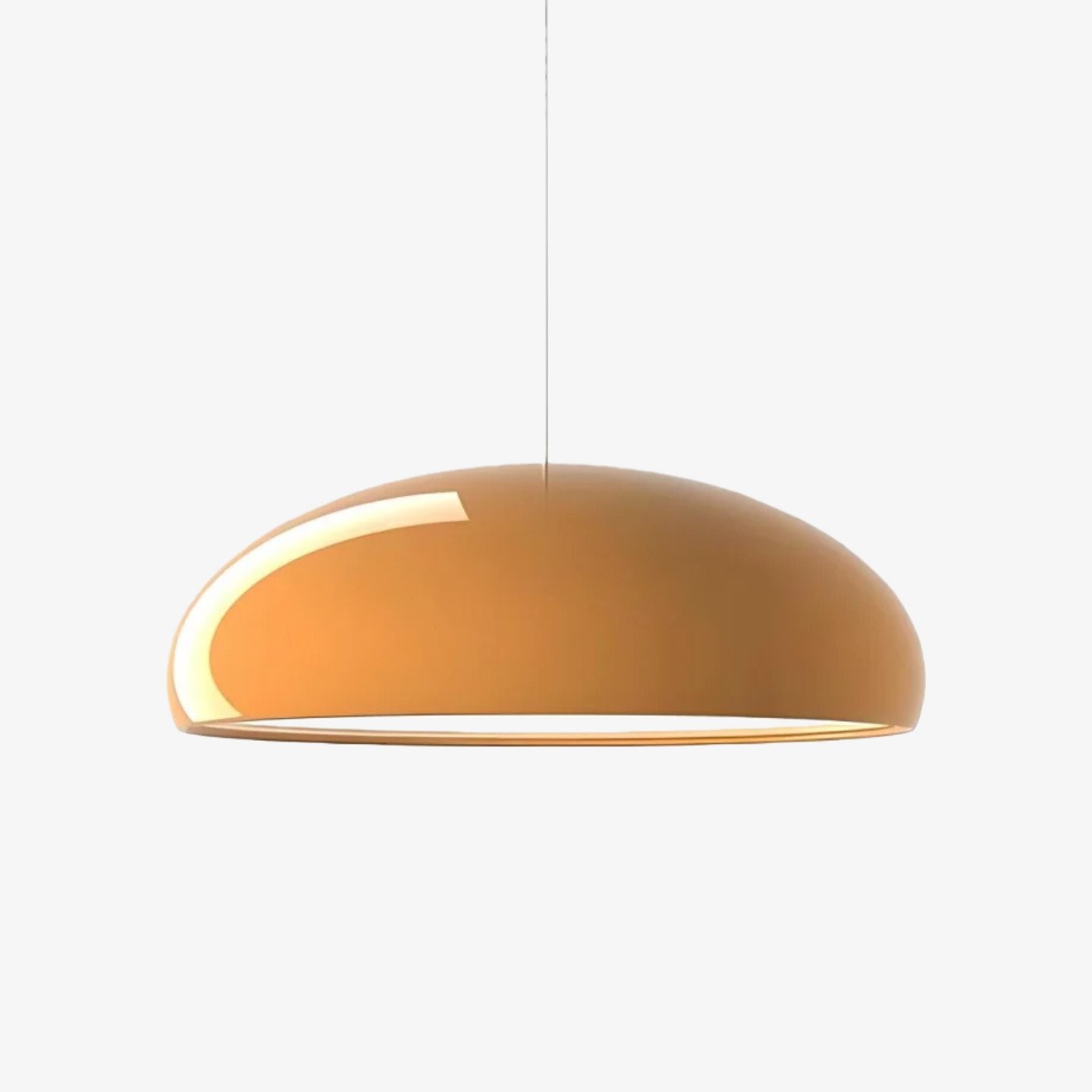 Haelen kleurrijke Scandinavische hanglamp met komvormige kap - moderne en stijlvolle metalen kap, geschikt voor eetkamers en