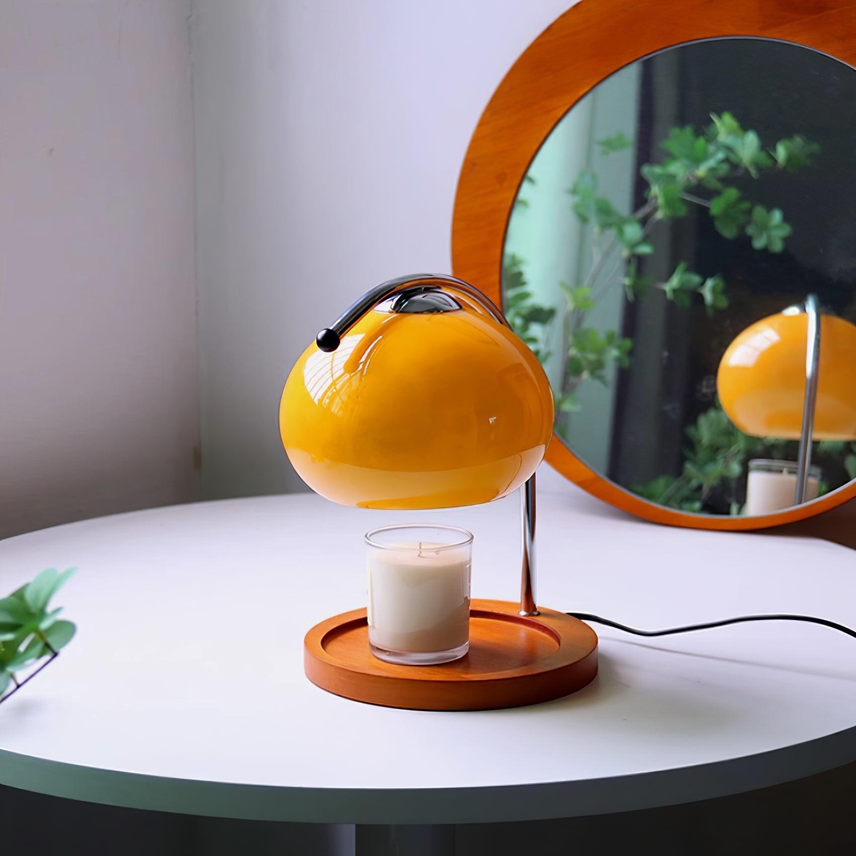 Retro Bauhaus Orb Tafellamp/ kaars warmer lamp HL171
