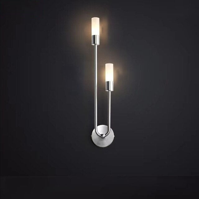 Moderne U-vormige LED-wandlamp met luster HL699