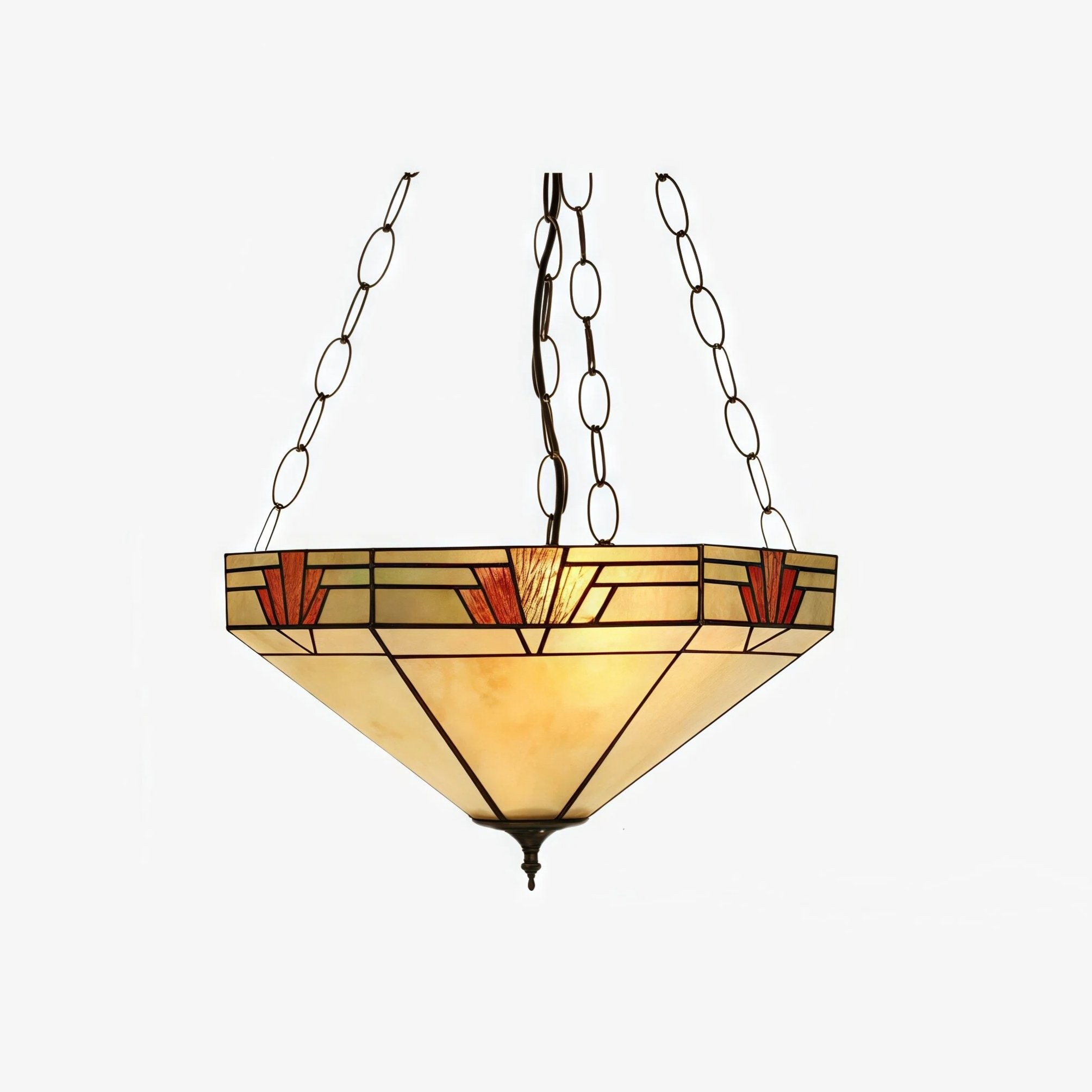 TF Nevada Hanglamp - Ambachtelijk glas, eigentijdse omgekeerde stijl voor eetruimtes en entrees HL2046