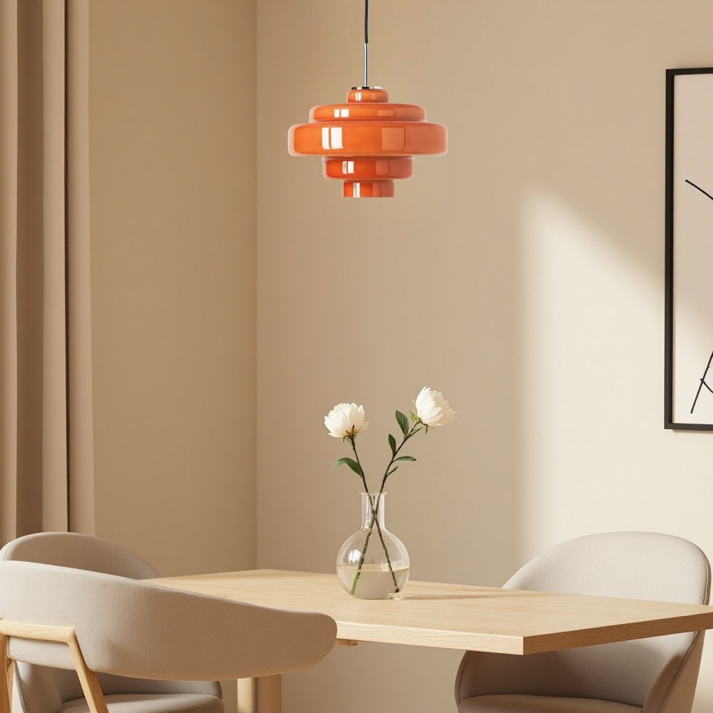 Koloro Kleurrijke Bauhaus Glazen Hanglamp - Levendige Meerlaagse Lamp voor de Keuken HL1332