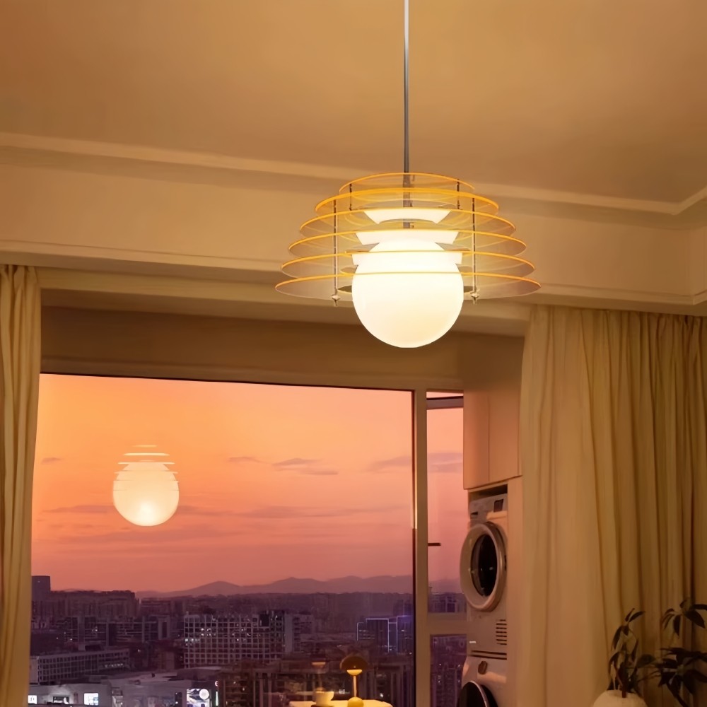 Sunrise Hanglamp - Acryl Bauhaus-Ontwerp Voor Sfeervolle Gloed HL1044