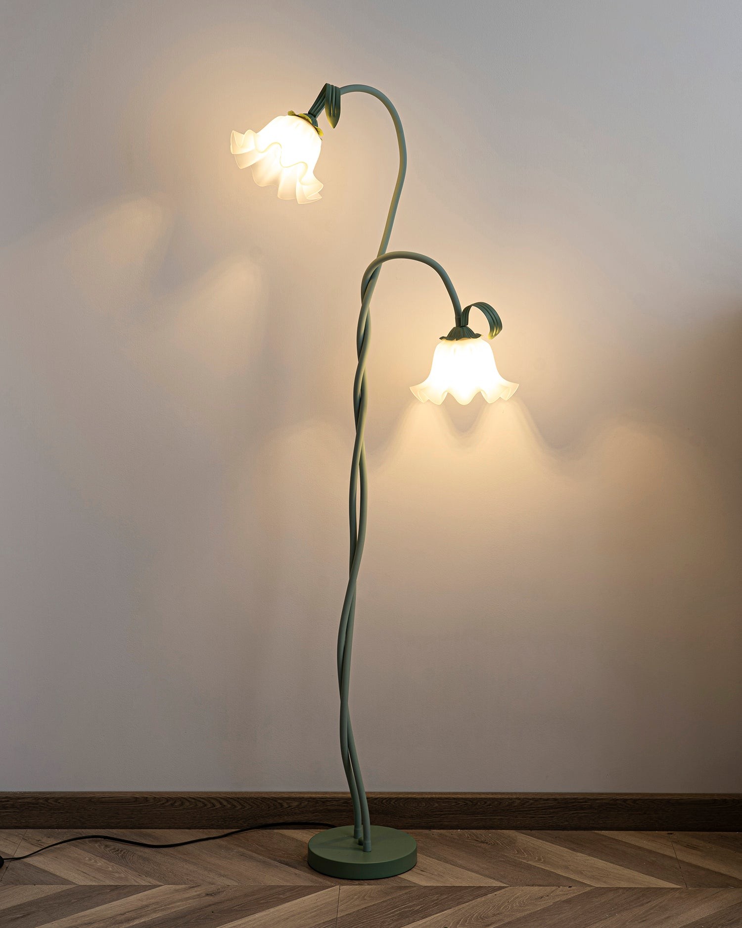 Creatieve multi-kops wikkelbloemvormige vloerlamp HL403