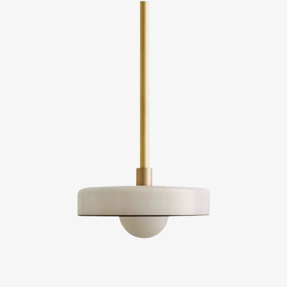 Kalo moderne hanglamp - Slanke metalen staaf en bolvormig glazen ontwerp HL2260