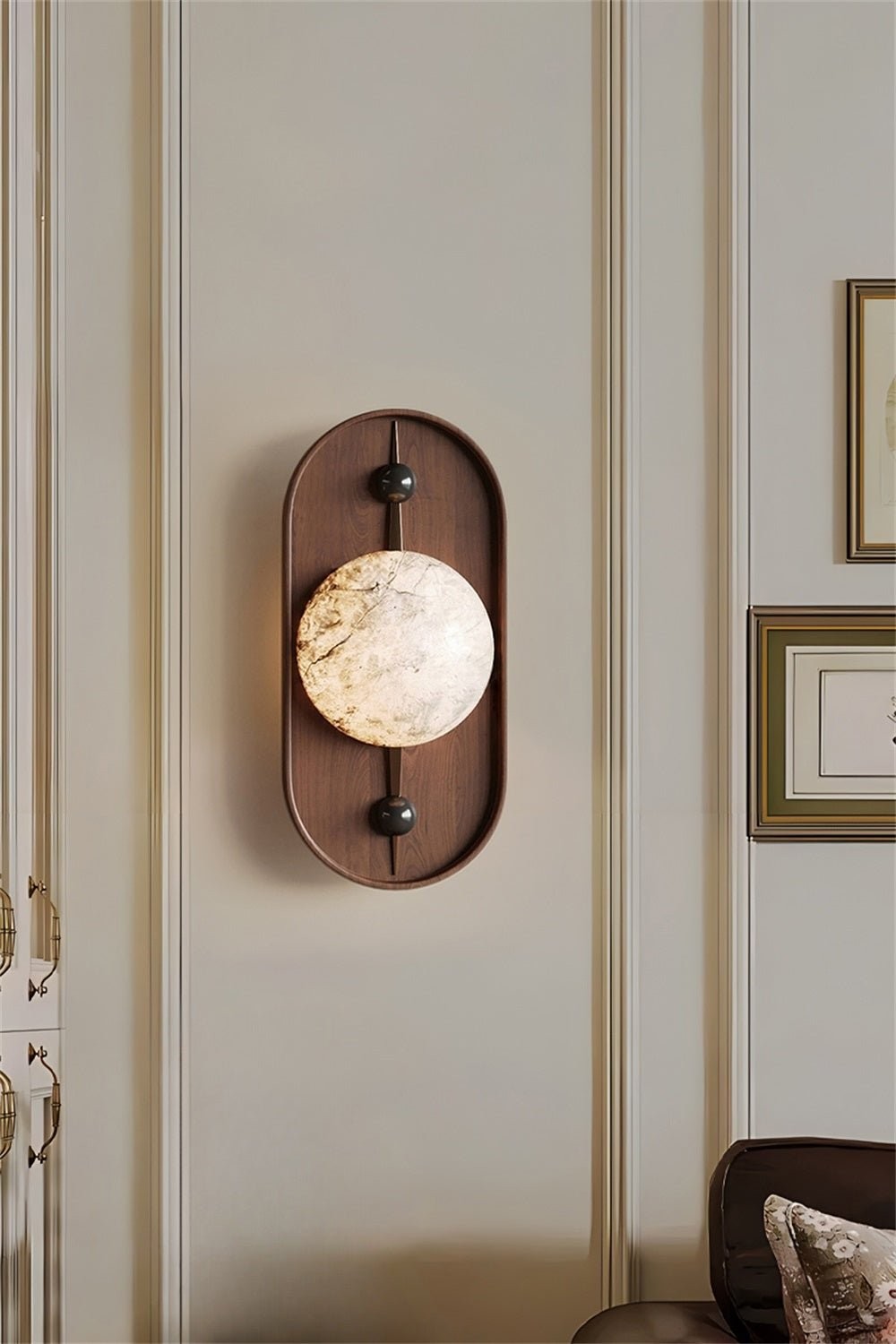 Bezel alabaster wandlamp HL2946