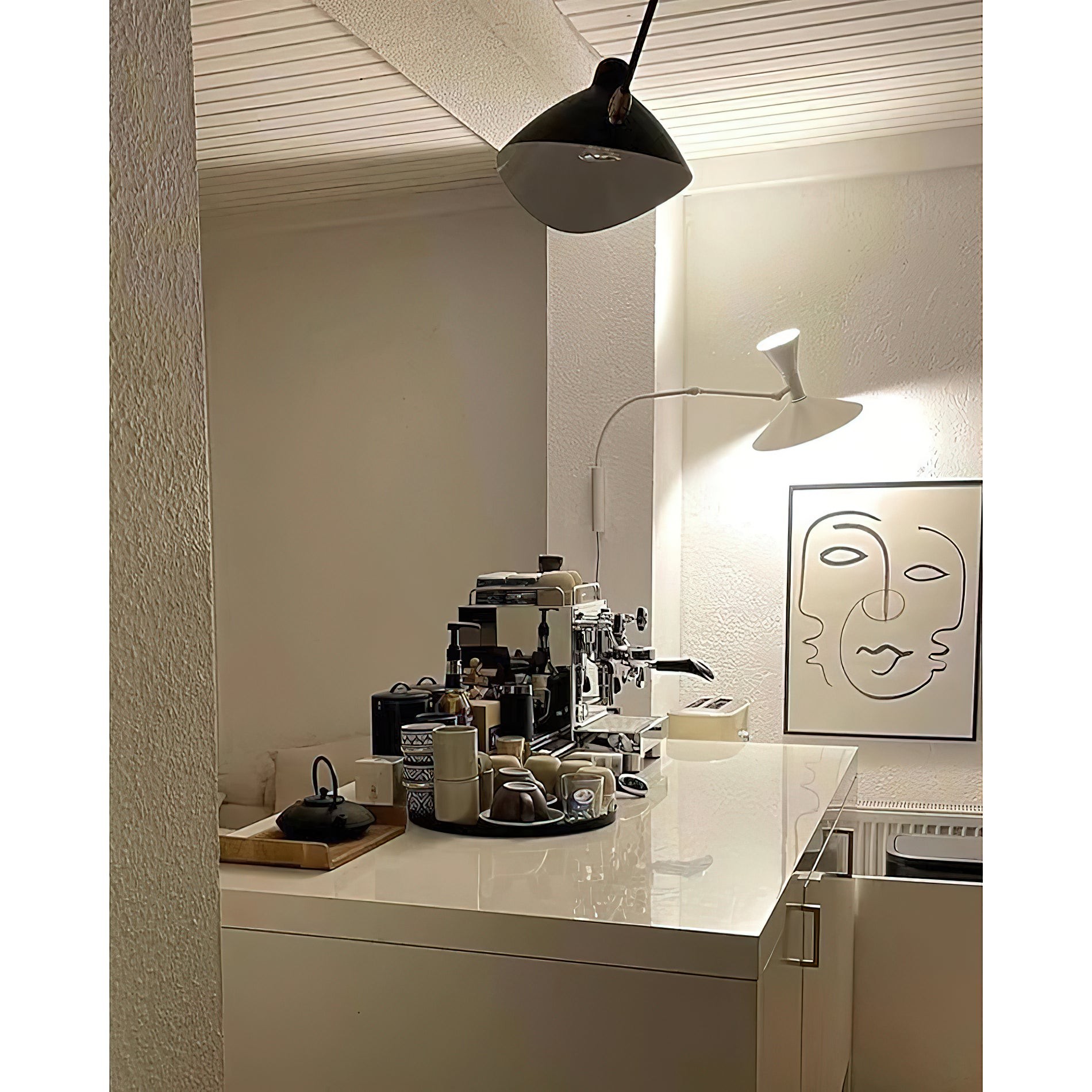 Marseille zwenkarm wandlamp met stekker HL3276