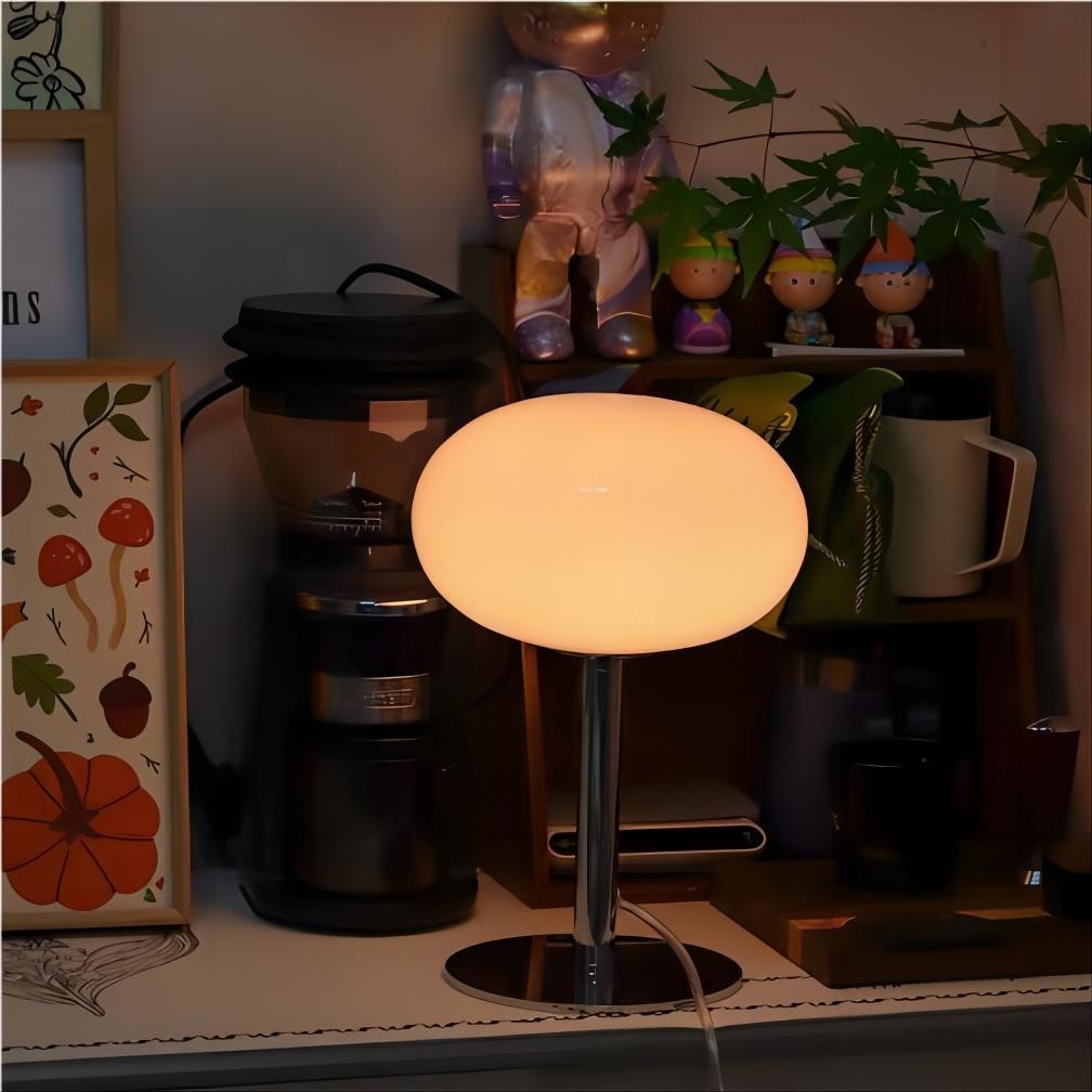 Lollipop Minimalistische Bauhaus Glazen Tafellamp HL81