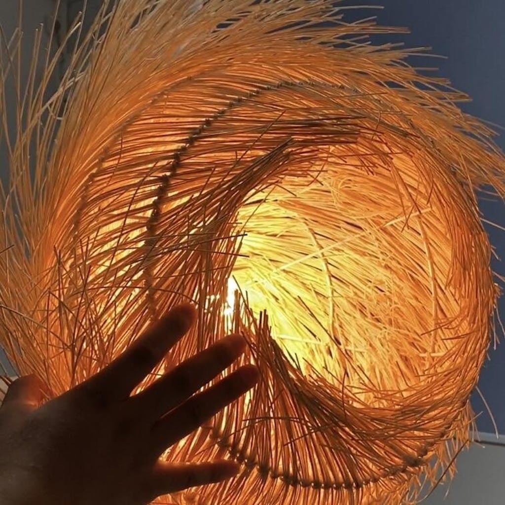 Rustieke Boho Nest Rotan Hanglamp HL162