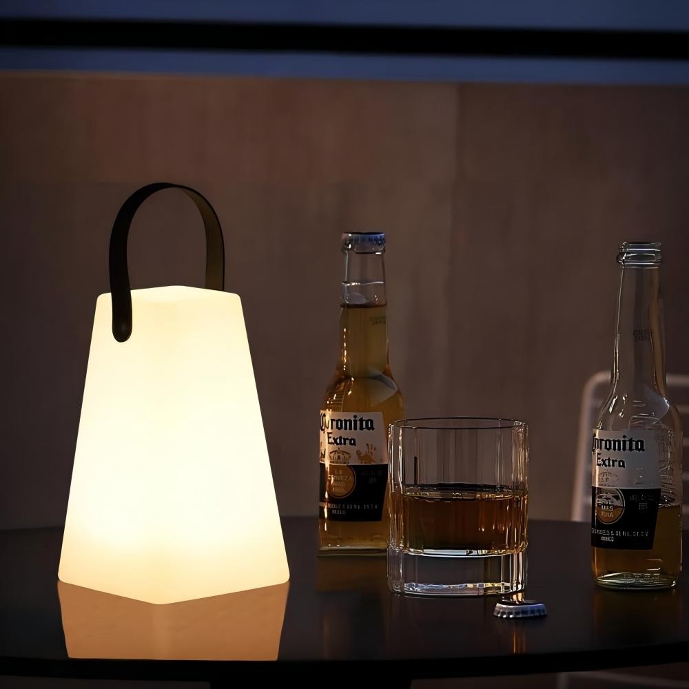 Rustieke moderne draagbare bolvormige tafellamp voor buiten HL323