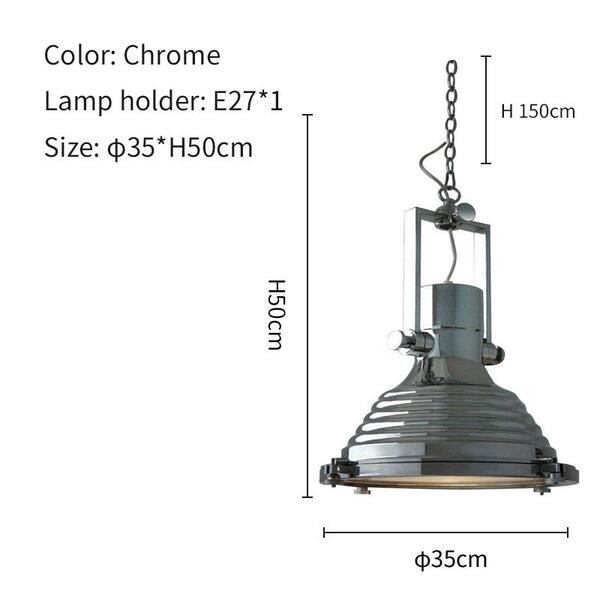 metalen industriële hanglamp HL37