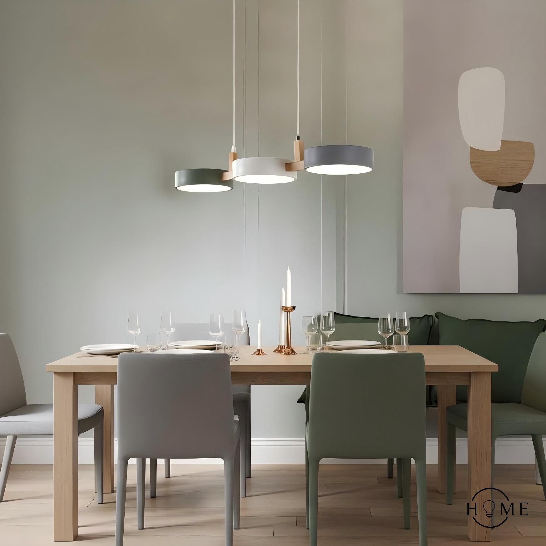 Nordic Modern Eenvoudige Macaron 3 Kops Hanglamp HL683