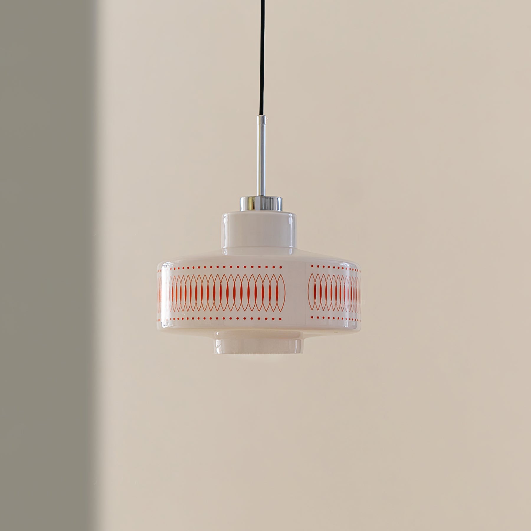 Moderne glazen hanglamp in de vorm van een kalebas HL354