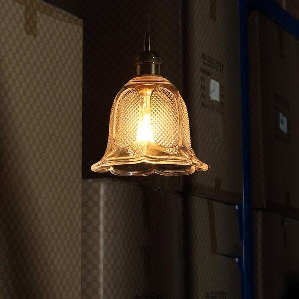 Antiek helder geribbeld glas Slaapkamer keuken hanglamp HL48