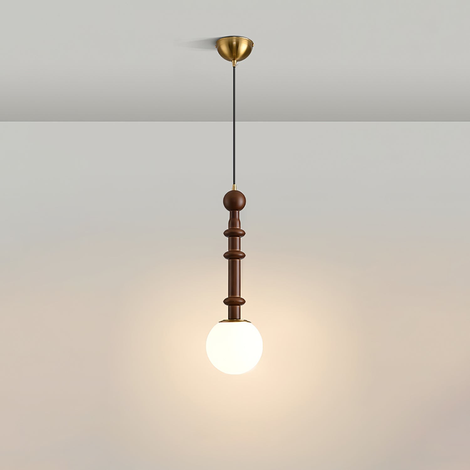 Retro massief houten serie hanglamp HL770