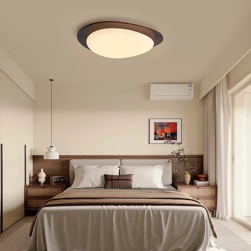 Pebble Walnoot Plafondlamp HL626