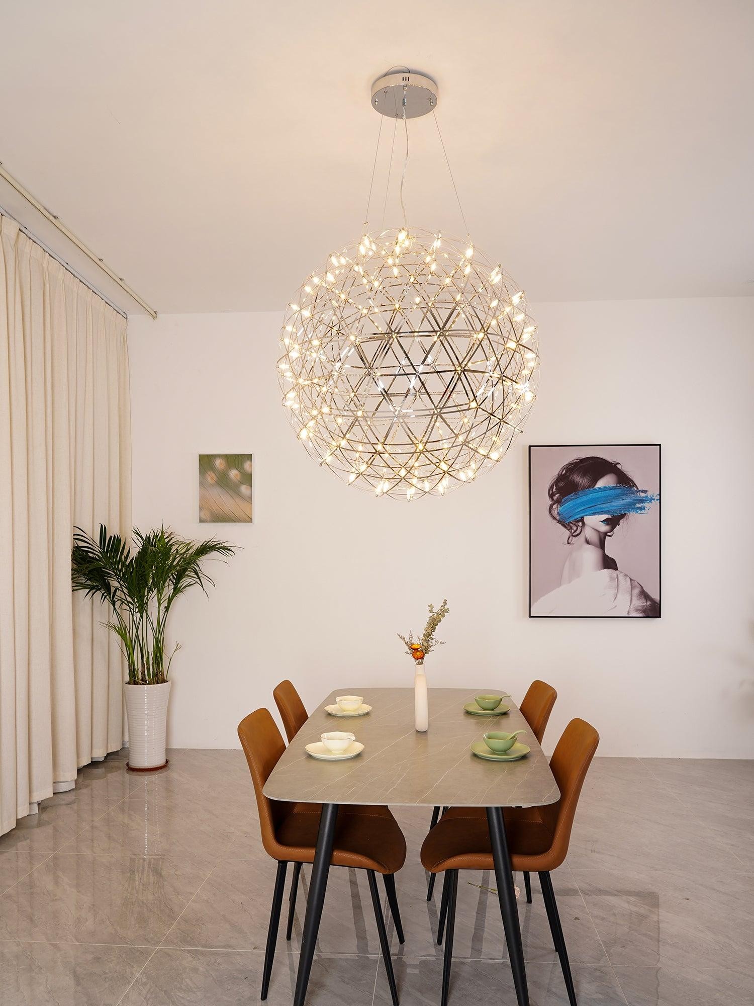 Zilveren Spark Ball hanglamp HL1407