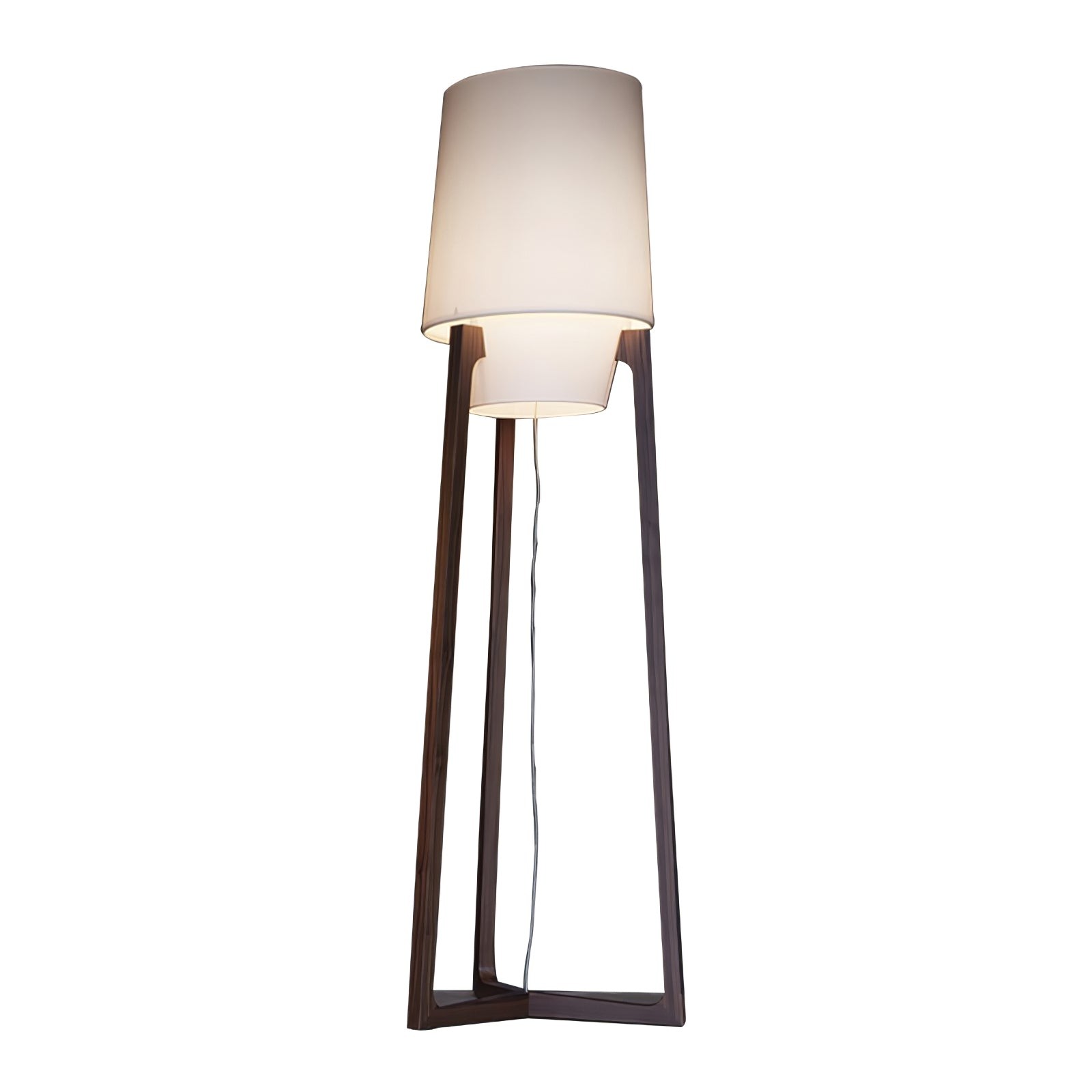 Moderne eenvoudige Chinese stijl massief houten vloerlamp HL569