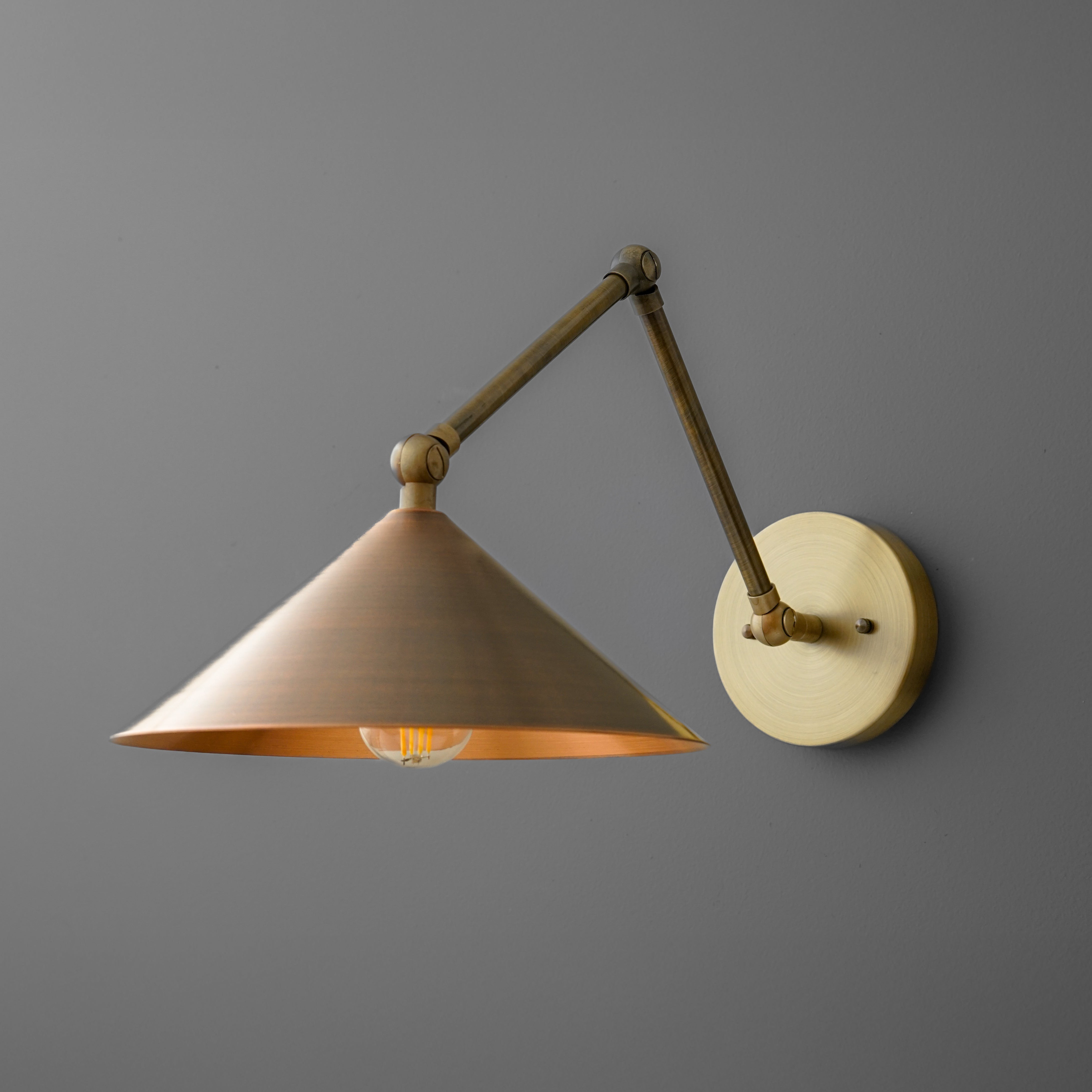 Conique Meta Verstelbare Wandlamp - Vintage Industriële Lamp HL1755