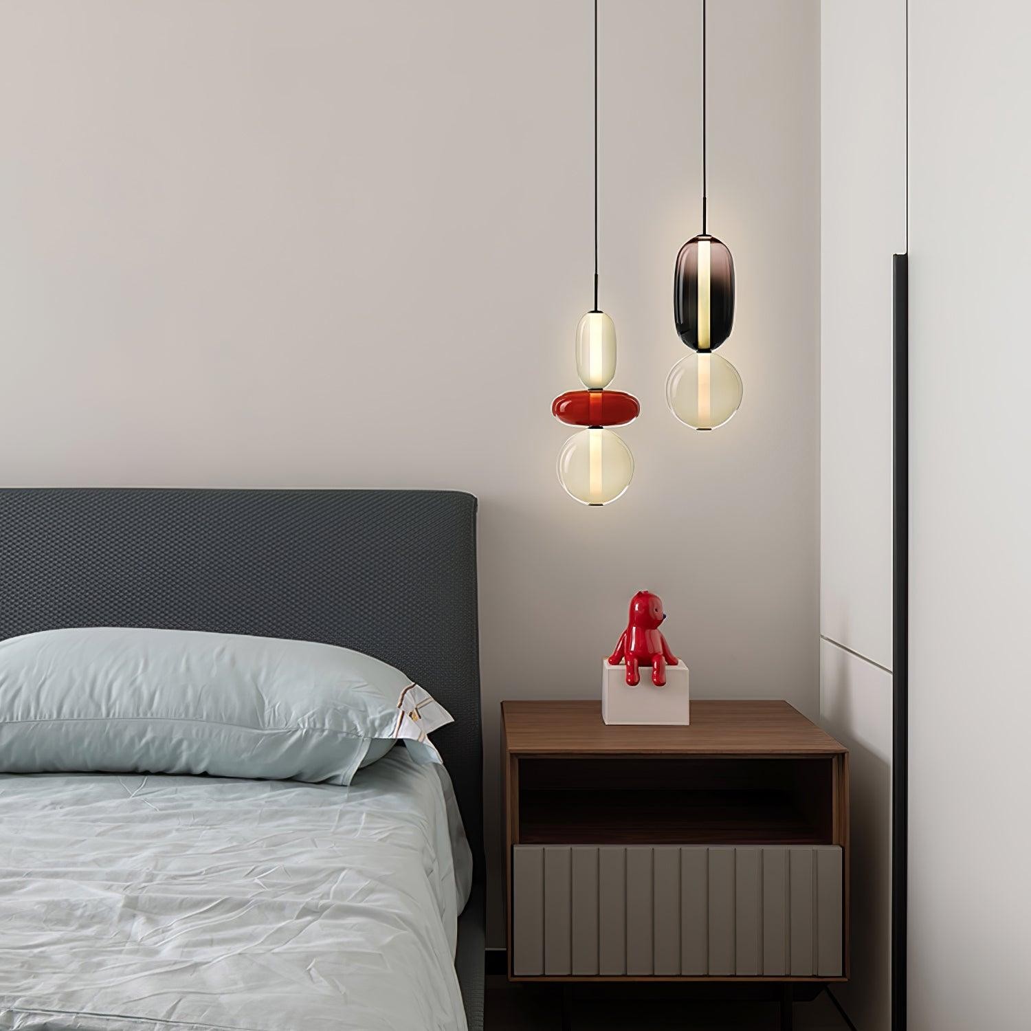 Noordse Hanglamp Van Gebrandschilderd Glas HL299