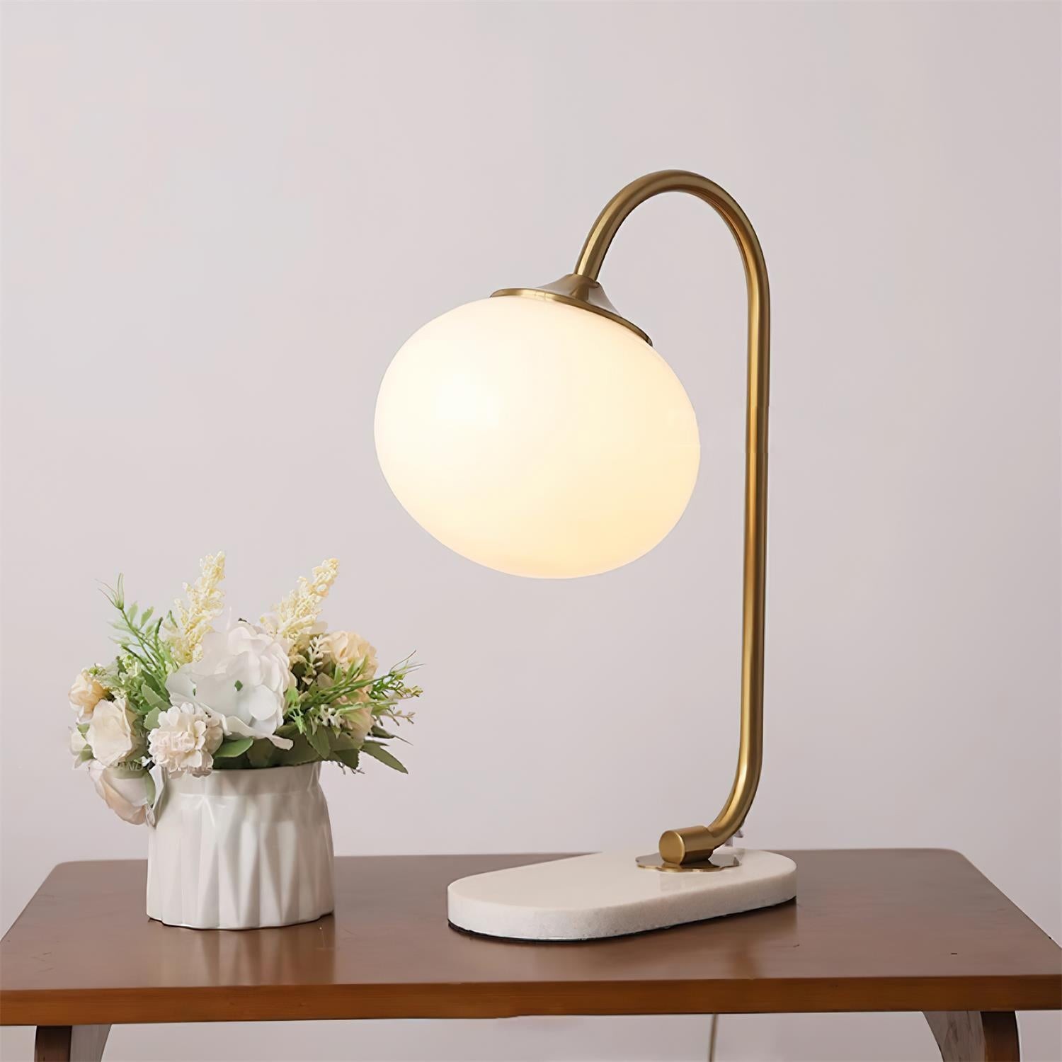 Nordic Mushroom Glazen Nachtkastje Lamp HL778