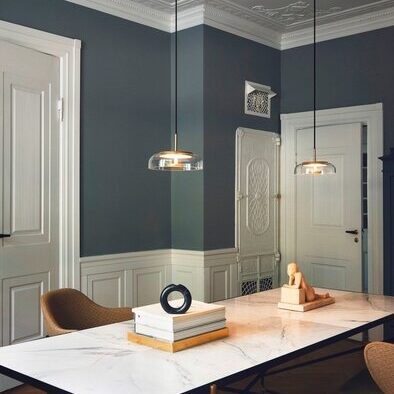 Blossi Ronde Glas Hanglamp Eettafel