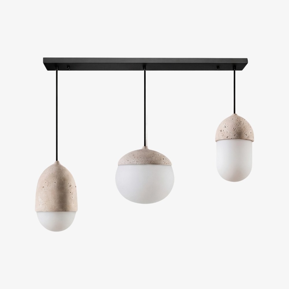 Orbaltis Moderne Orb Cluster Hanglamp - Hanglamp van natuursteen en glas voor woonkamer of keuken HL2448