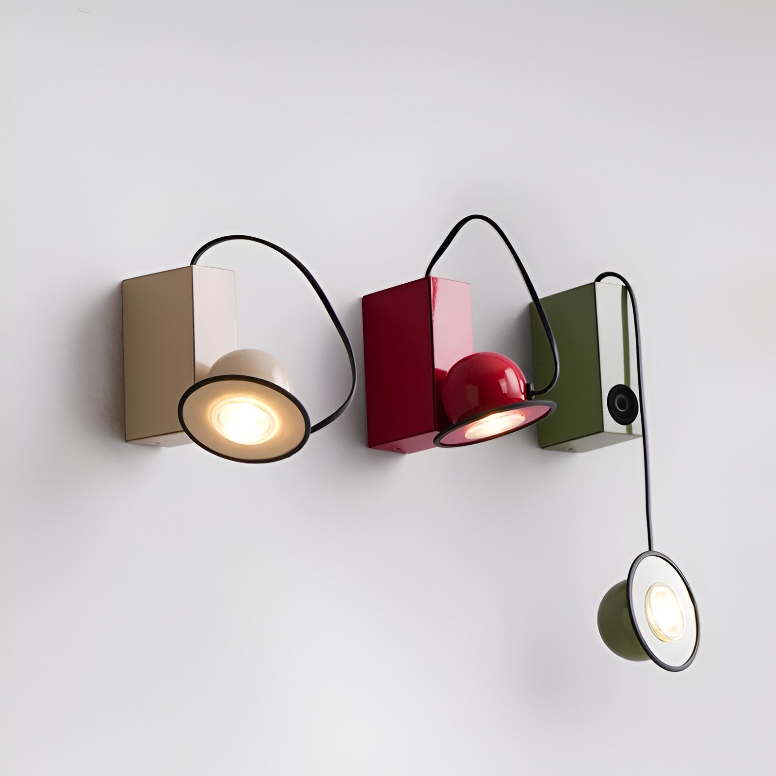 Retro-stijl minibox magnetische wandlamp HL1310