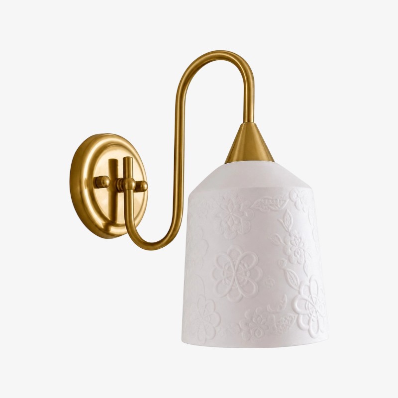 Celvane Franse vintage wandlamp - Elegant retro design nachtlampje voor slaapkamer en hal HL3604
